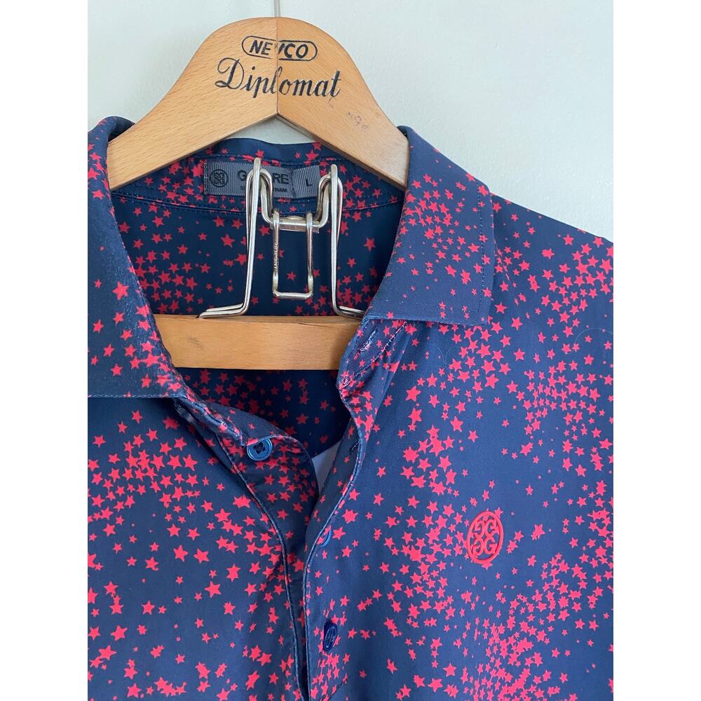 G/fore men’s polo red blue great condition L